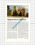 Snape Castle North Yorkshire - 1992 Clipping / Print
