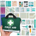 210 Piece Premium First Aid Kit for Car, Travel, Camping, Hiking, Home, Office