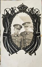 Vintage WWI RPPC Real Photo Postcard Royal Berkshire Regiment Soldiers 
