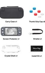 Nintendo Switch Lite Case - Controller  + Screen Protector Game Card Storage