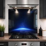 Printed Glass Kitchen Splashback 6mm Toughened Heat Resistant Hob Design No 2005