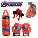 3PC/Set Kids Boxing Gloves Punching Bag Avengers Spiderman Super Hero Gift UK