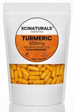 Turmeric 600mg With Curcumin & Black Pepper  Caps UK  90/180/360/500/1000 capsUK