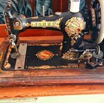 Jones Family CS Mechanical Hand Crank Sewing Machine w/ Case Serial 143821