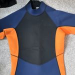 Mountain Warehouse mens Shortie Wetsuit Size L Navy/Black/Orange Short Sleeve