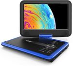 ieGeekPortable DVD Player with Swivel Screen Rechargeable Battery Region Free UK