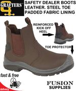 LADIES/GIRLS SAFETY DEALER BOOTS,SIZE 4-10.5,VET,DAIRY,HORSE,YARD,STEEL TOECAP