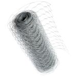 Chicken Wire Mesh Fencing Galvanised Netting Rabbit Fence Pet Garden 25m 50m