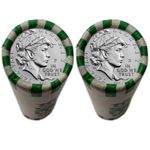 America 250 EMERGING LIBERTY DIMES 1776–2026 Uncirculated Rolls Set - P & D Mint