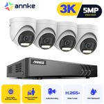 ANNKE 5MP CCTV System Color Night Vision Security Camera Audio In 8CH H.265+ DVR