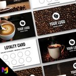 Custom Cafe Coffee Shop Bistro Restaurant Bar Loyalty Card Printing Printed