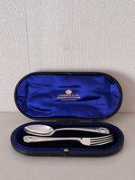 ANTIQUE VICTORIAN CASED CHRISTENING SET (LONDON 1899)