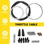 5 Metres DIY Throttle Cable Kit Nipples Ferrules Motorbike Fit Pit Dirt Bike UK