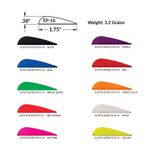AAE Archery Elite Plastifletch Arrow Vanes - 12 Pack - Free Postage