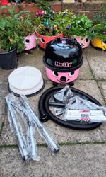 Numatic 1200W Hetty Hoover Pink  Vacuum Cleaner With NEW Tool Kit + Filter + Bag