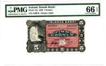 Iceland Islands Banki 5 Kronur 1920 Pick 15a PMG Gem Uncirculated 66 EPQ.