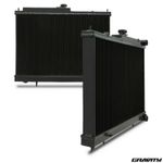 45mm BLACK EDITION ALLOY RACE RADIATOR RAD FOR NISSAN SKYLINE R33 R34 GTS-T GTR