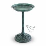 NEW! Traditional Ornamental Garden Pedestal Bird Bath Outdoor Water