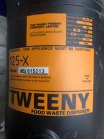Tweeny 125-X food sink waste disposal unit, new old stock.