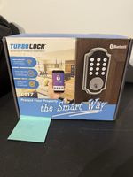 TurboLock TL117 Bluetooth Keypad Smart Lock, Zinc Alloy, Satin Finish