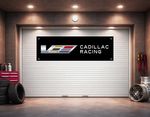 Cadillac V Racing Banner 2x6ft Polyester Garage Decors