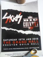 SKIDS / BIG COUNTRY SMALL GIG POSTER ORIGINAL  PROMOTIONAL POSTER NEW UNUSED