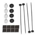 1x Electric Radiator Fan Tie Strap Mounting Kit Zip Ties Straps Tabs Spring Acc