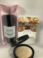 Laura Geller Balance N Brighten Baked Foundation 9g Porcelain & Large Kabuki Set