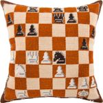 Needlepoint Cushion Kit Tapestry Pillow DIY Set, Tent Stitch Needlecraft P 16 in