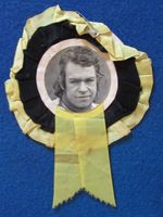 Richard Hellsen HAND SIGNED Kings Lynn Speedway Rosette - 1970's/1980's - B