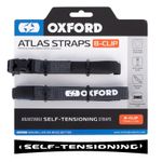 Oxford Atlas Motorcycle Stretch Luggage Bike Straps B-Clip 17 mm x 1.2 M Asphalt