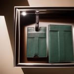 Ted Baker - Leather Passport Holder & Luggage Tag Set In Dark Green. BNIB.