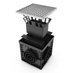 300x300 Plastic catch basin - Load Class A15 - Yard drain with debris basket