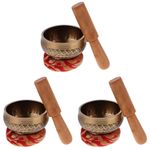 Exquisite Copper Sound Bowl Set for Home Decor and Mindfulness Practice