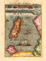 A4 Reprint of Old Map Old Not English Language Isle Of Man Anglesey