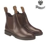 Rhinegold Childrens Classic Leather Jodhpur Boots   Size 5  BROWN   FREE P&P