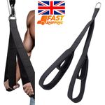 Heavy Duty Gym Tricep Rope Cable Attachment Abs Ergonomic Pull Down Handle Bar