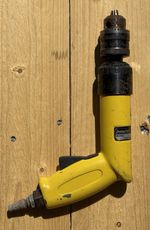 Desoutter Model 106 Pneumatic Drill  3/8" 10mm Chuck, Great Working Condition.