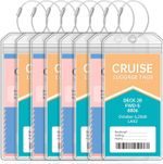 8 Pcs Cruise Luggage Tag Holder Compatible with P&O, Princess, Carnival, MSC,...