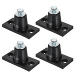 4pcs Rubber Vibration Isolator Mounting Bracket 66lb Load Bearing(80x41x39mm)