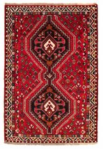 Vintage Hand-Knotted Area Rug 3'6" x 5'0" Traditional Oriental Wool Carpet