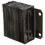 12" W x 10" H x 4-1/2" D Guardian Horizontal Laminated Rubber Dock Bumper