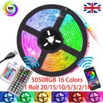 USB LED Strip Lights 1-20M RGB Colour 5050 Changing Tape TV Kitchen Lighting UK