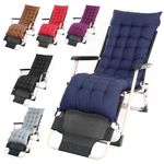 Garden Replacement Sun Lounger Cushion Pad Outdoor Chair Seat Recliner Cotton