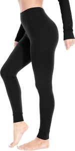 Women 100% Merino Wool Long Johns Winter Thermal Underwear Ski Base Layer Bottom