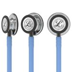 Littmann Classic III Stethoscope: Mirror & Ceil Blue Smoke Stem 5 YEAR WARRANTY