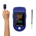 Oxygen Monitor Finger Adults 1 Pcs Finger Pulse Oximeter Sats Monitor with Led