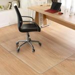 Non Slip Office Chair Desk Mat Floor Computer Carpet Protector PVC Plastic Clear