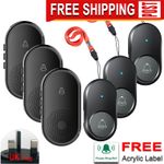 Hospital call bell, restaurant wireless call bell, 3 remote controls, 3 receiver