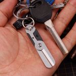 Gear Mini Scissor Spring Load Detachable Pocket Keychain Multi-Tool Survival EDC